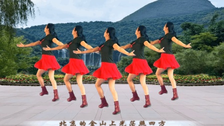 小慧广场舞 北京的金山上 经典藏族民歌四歩水兵舞 附教学