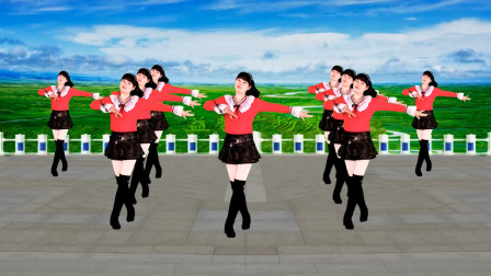 益馨广场舞 热门广场舞 自由飞翔 十六步 简单又欢快