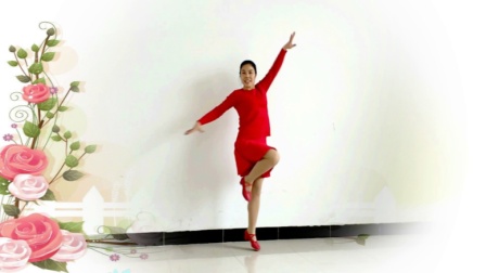 迎新年都再跳 中国红 简单好看 清新淡雅广场舞