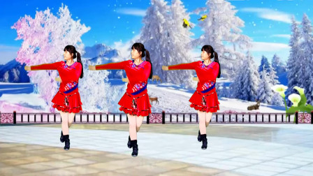 32步广场舞 雪山姑娘 节奏欢快动感 舞步时尚好看