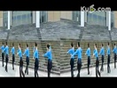 紫蝶踏歌广场舞 为你等待 团队健身舞蹈视频
