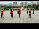 财苑广场舞荷塘月色 探戈舞步 中老年团体健身舞蹈