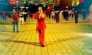 珲春金达莱广场舞 红红的线 刚学第一天跳得不到位