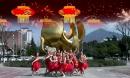梅子广场舞 红红的中国 变队形