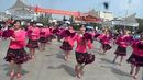 宿松许岭李园园开心姐妹队、跳到北京广场舞14人变队形