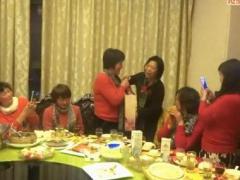 金盛花园雨夜广场舞 《我们是一家人》 杨姐回浙江留念版聚餐