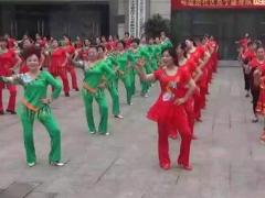 重庆英子广场舞 一周年庆活动 集体舞视频