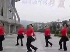 紫蝶踏歌广场舞 《满山红叶似彩霞》