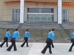 紫蝶踏歌广场舞 《吻你》 背面演示