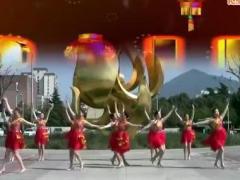 刘荣广场舞 红红的中国 队形版