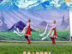 西安悠然广场舞 卓玛 双人藏族舞 正背面