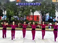 漓江飞舞广场舞 《红红的对联火火的歌》 含背面动作分解教学