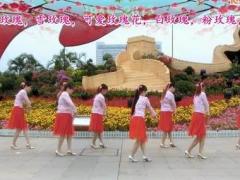 可爱玫瑰花广场舞 《女人是世界最美丽的花》 附背面演示
