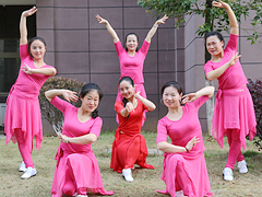 杨丽萍广场舞 《爱的世界只有你》 韵律健身操 含背面动作分解教学